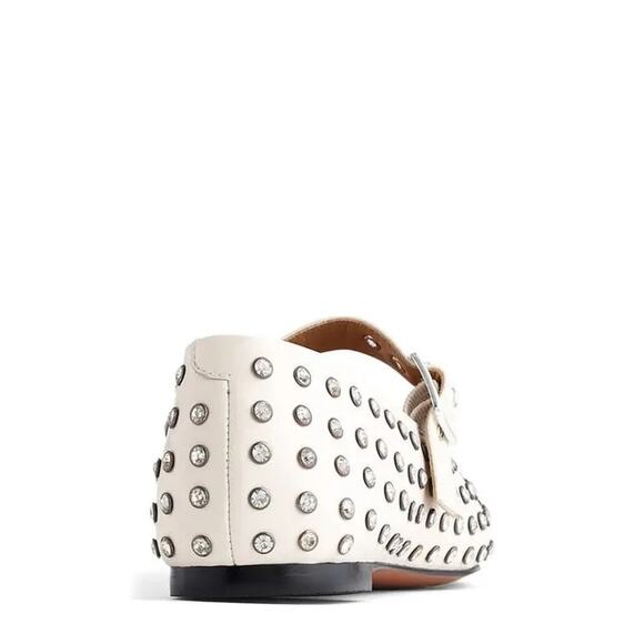 Madewell Women's The Remy Crystal Mary Jane Flat Round Toe Ecru Size 8 - Picture 3 of 11